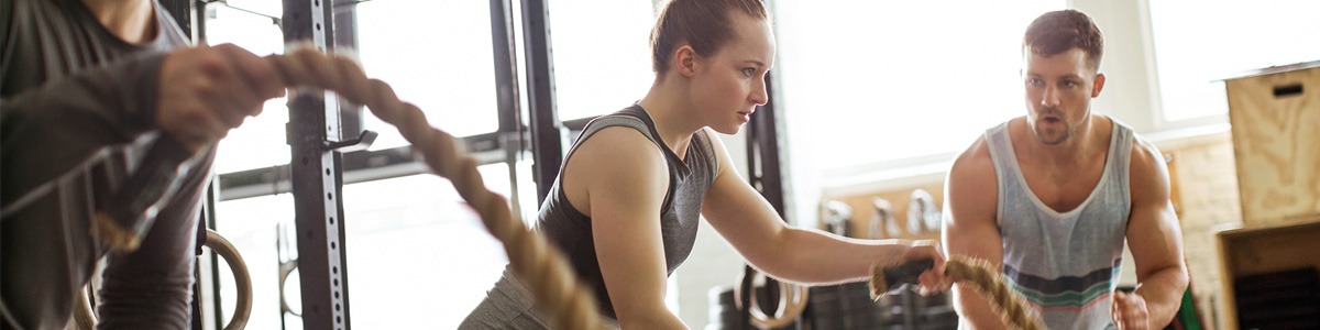 working out with a personal trainer