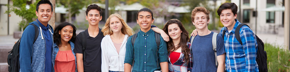 group of students outside