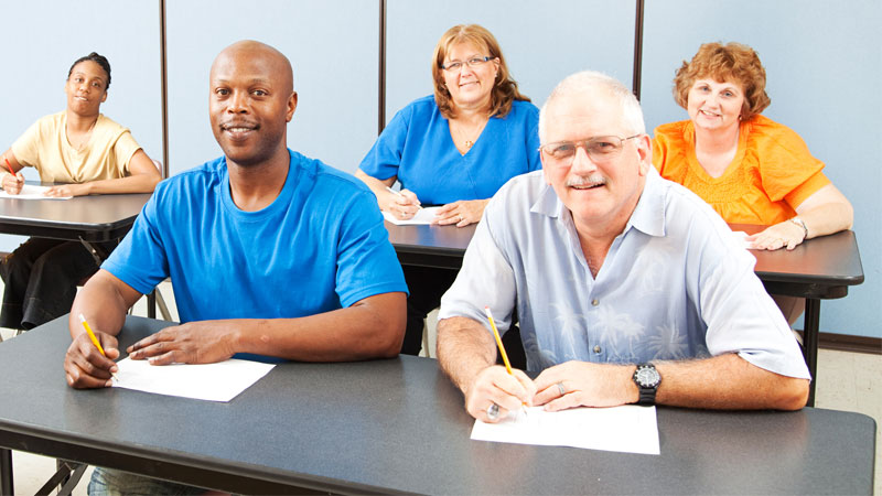 older students in classroom