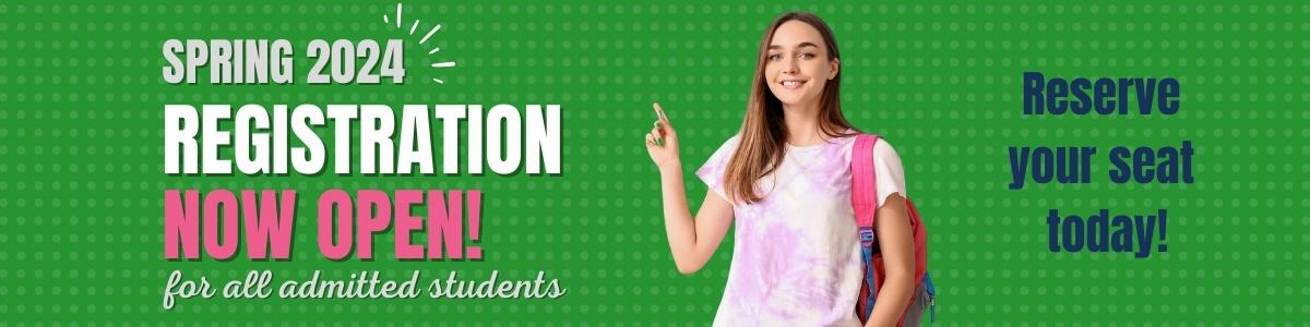 Registration Now Open for Admitted Students