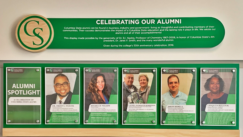 Alumni Spotlight Wall