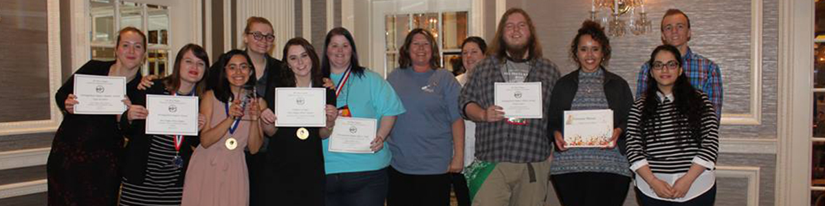 PTK group at awards banquet