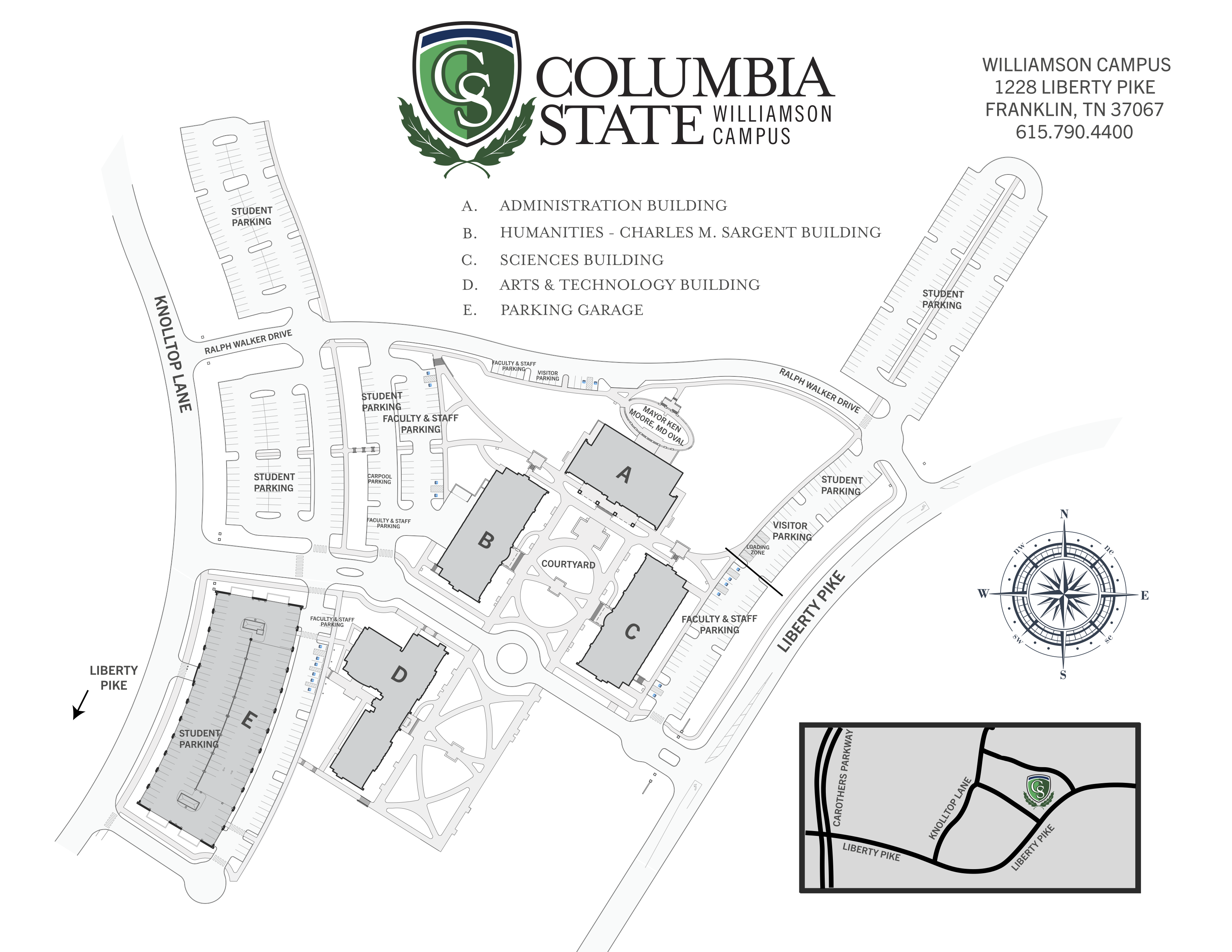 Williamson Campus map