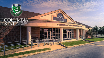 Lawrence Campus with Columbia State logo