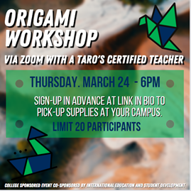 Virtual origami class March 24