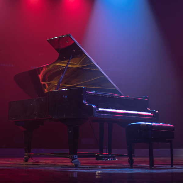 piano on stage