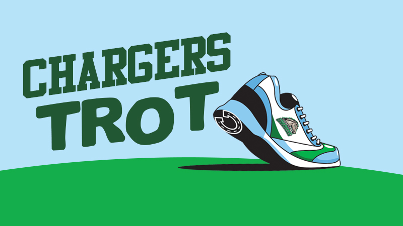 Chargers Trot shoe logo