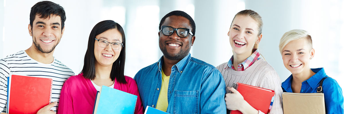 smiling group of students