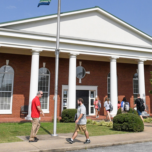 Lewisburg Campus with people outside