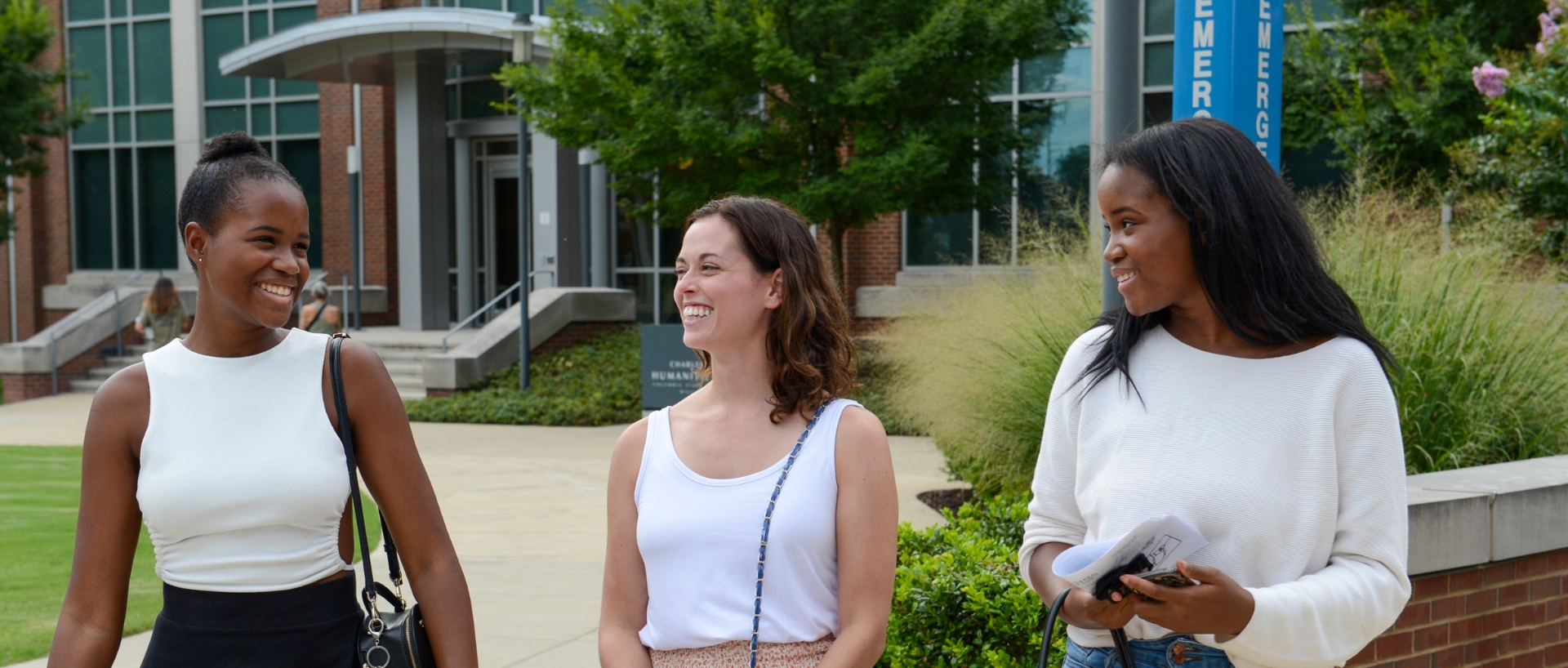 Students walking on the Williamson Campus