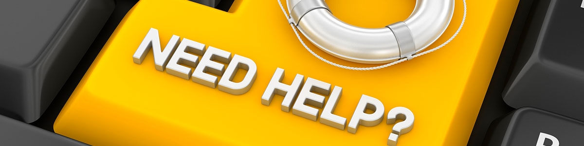yellow need help button