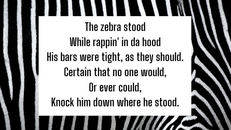Zebra Community Poem