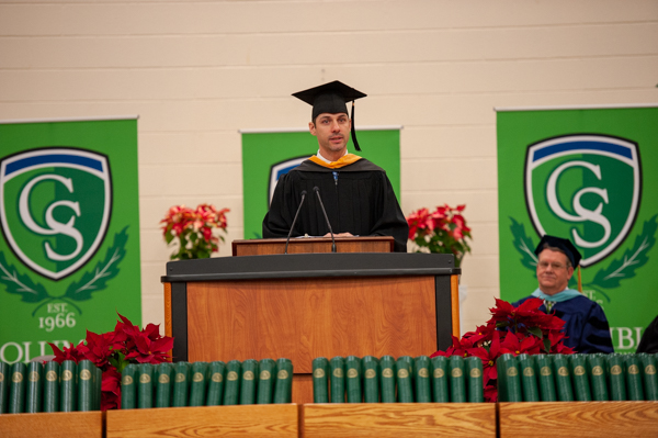 Niswander at graduation