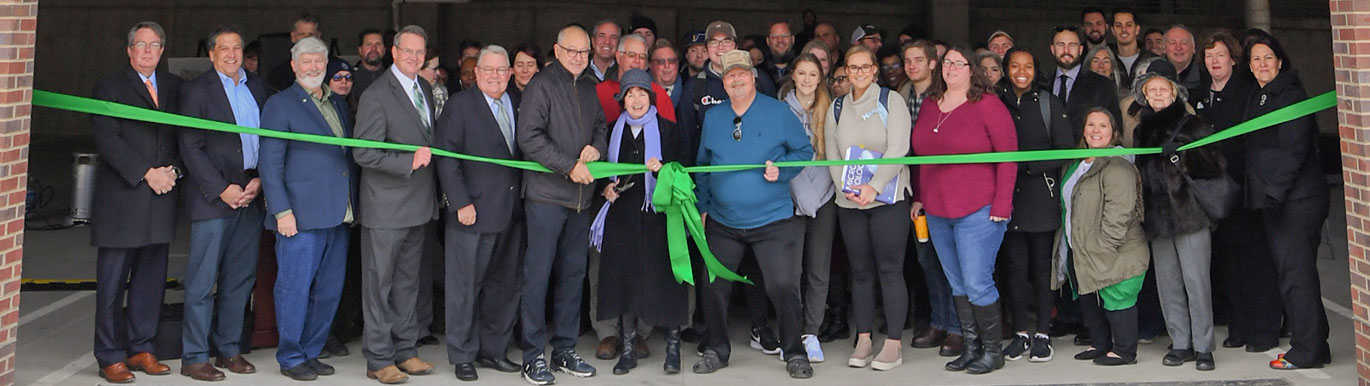 Columbia State reps cut ribbon at new garage