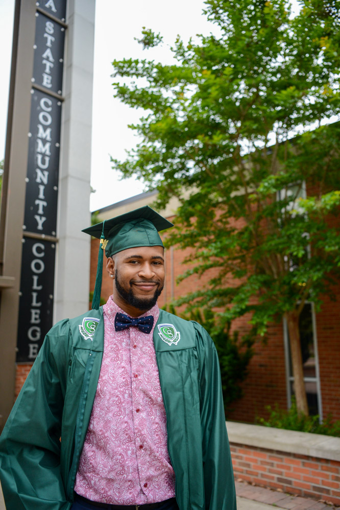 Ripley, Tennessee, resident Jamari Bostic graduated with a university parallel (general transfer) Associate of Science degree. A Tennessee Promise student, Bostic is a member of TRiO and the M.E.N.T.O.R. program. During his three years on the basketball team, Bostic was named TCCAA Freshman of the Year. He plans to transfer to a four-year university on a basketball scholarship. He said that Columbia State was, “a great environment with great people to be around.”