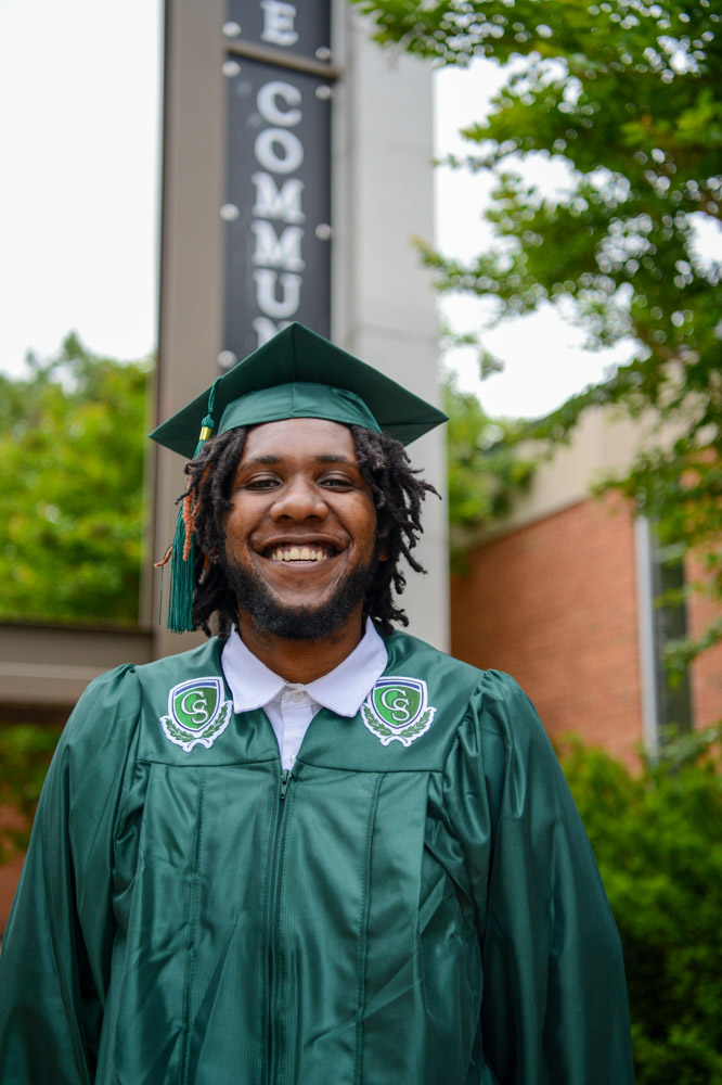 Huntsville, Alabama, native Malique Oates graduated with a university parallel (general transfer) Associate of Science degree. A basketball team member, Oates is also a member of TRiO and the M.E.N.T.O.R. program. He plans on transferring to Eastern New Mexico University and eventually playing basketball overseas. “Coach Neal put his trust in me and gave me an opportunity to play basketball and go to school again,” Oates said. “Columbia State helped me become a leader.”