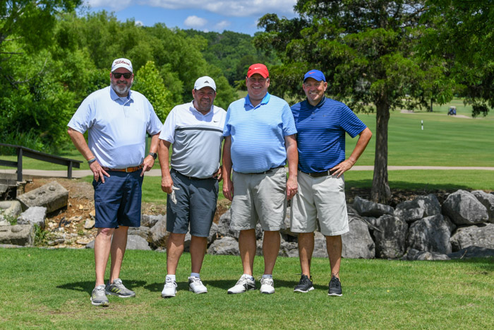 Pictured (left to right): Third Flight, first place winners Will Collins, Robert Oldham, Mark Blackburn and Clark Oldham.