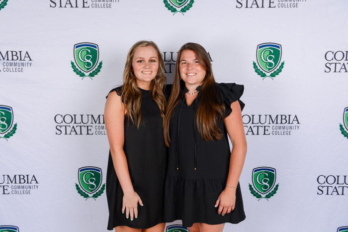 Pictured (left to right): Giles County residents Caylee Parker and Addy Gowan.