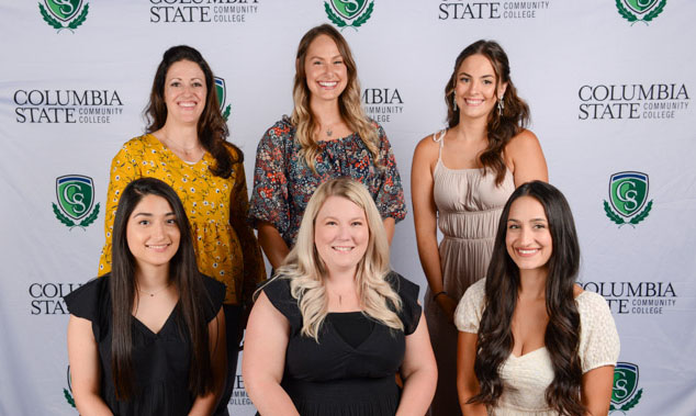 Pictured (standing, left to right): Williamson County residents Aimee Sizemore, Ashley Wengerter and Kacey Purcell. (Sitting, left to right): Aided Octavo, Nicole Jones and Katie Simms.