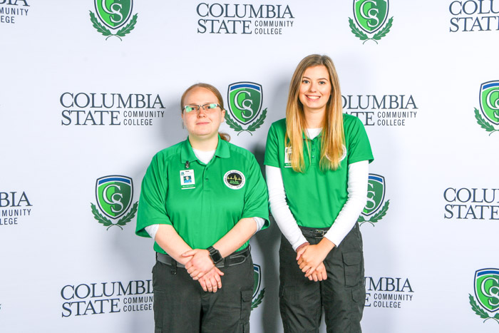 Pictured (left to right): Rutherford County emergency medical technician graduates Holly M. Pearson and Eva R. Hansen.