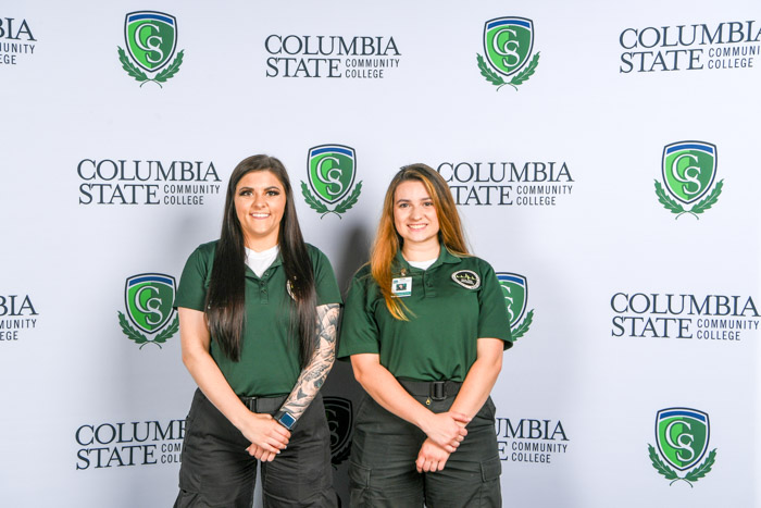 Pictured (left to right): Lincoln County advanced emergency medical technician graduates Brittany J. Johnson and Julianna N. West.