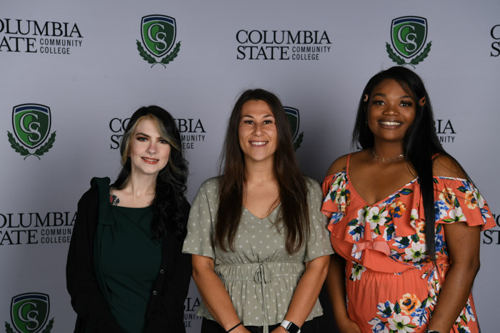 Pictured (left to right): Rutherford County residents Madison Kelly, Kelly Flesher and Tyquencia Johnson.