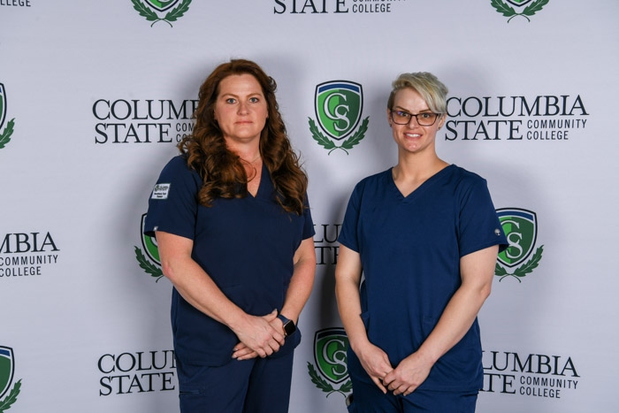 Pictured (left to right): Bedford County residents Jessica Doak and Victoria Jaggers.