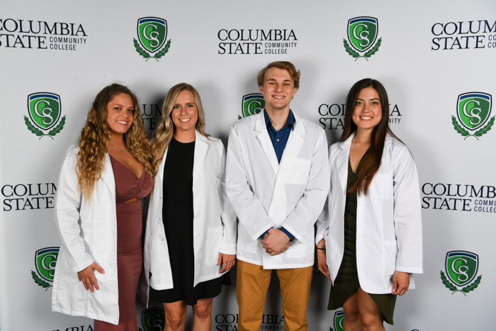 Photo Caption (005): Pictured (left to right): Giles County residents Leanna A. Brown, Kayla E. Jernigan, Seth M. Waters and Alexandra G. Rose.