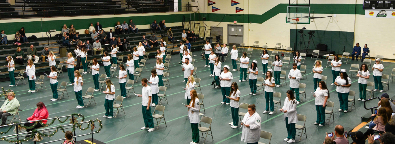 Columbia State nursing graduates at their pinning and commencement ceremony.