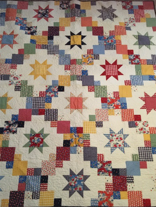 A Braisted quilt featured in the “Quilts, the Colors and Patterns” exhibit.