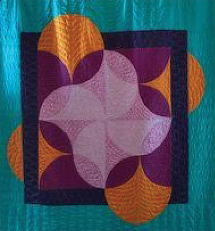 A Braisted quilt featured in the “Quilts, the Colors and Patterns” exhibit.