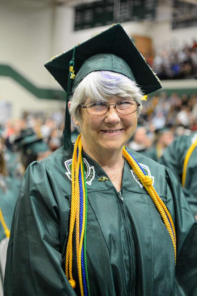 Summertown resident Sandra A. Wall graduated Magna Cum Laude with an Associate of Applied Science degree in business management. Wall is a member of Phi Theta Kappa and Sigma Kappa Delta. She is a Tennessee Reconnect student and earned recognition of outstanding service to Sigma Kappa Delta for serving as vice president. Both her granddaughter and daughter are Columbia State alumni. Wall missed her high school graduation due to being pregnant with her daughter, so she was excited to walk in her first commencement. She would recommend Columbia State to others because, “It is a place where the professors really care that you do well and understand the process.”