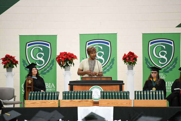 Columbia State alum and Fall 2022 Commencement speaker Elizabeth Crutcher.