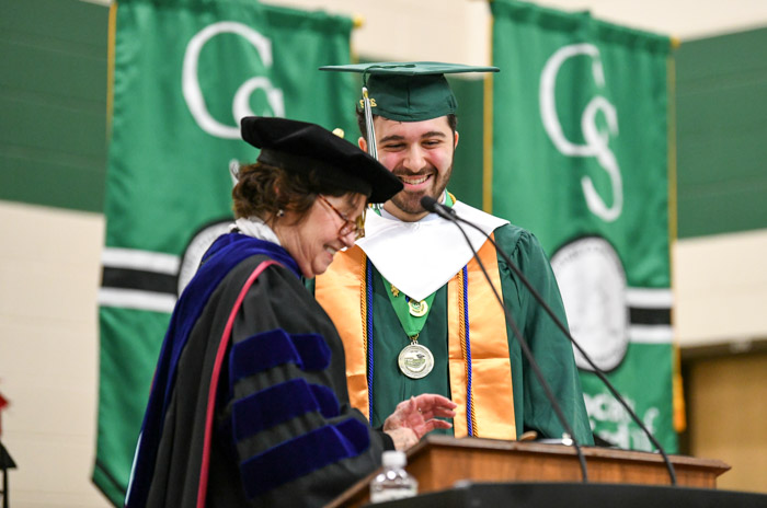 Dr. Janet F. Smith, Columbia State president and Alla Mohammed.