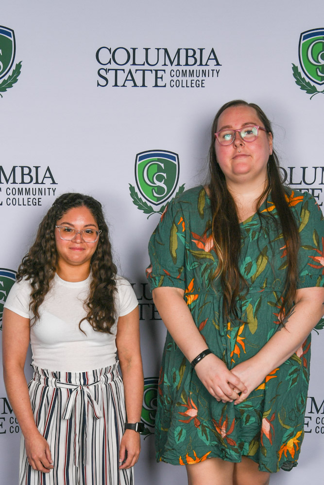 Pictured (left to right): Williamson County residents Victoria M. Mercado and Hannah E. Carneal.