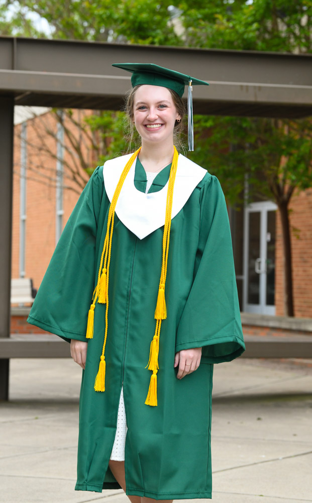 Summertown resident Delaney Smith graduated Summa Cum Laude with a university parallel (general transfer) Associate of Science degree. A Tennessee Promise student, she served as a student worker in the IT Department, which gave her a unique opportunity to learn through working. Both her mother, Terra Smith, and sister, Addisen Smith, are also Columbia State alum. She is already enrolled at Middle Tennessee State University to complete a bachelor’s degree in graphic design. “Columbia State was a great place to begin my post-secondary education,” she said. “While completing my general education courses, I also had the opportunity to explore career options and take introductory courses in my field of study. It was a perfect steppingstone to my future education goals.”