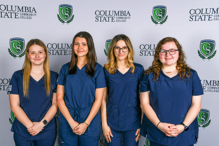 Pictured (left to right): Maury County graduates Madison Boyd, Lauren Weirich, Bailey Honn and Celsi Anness. 