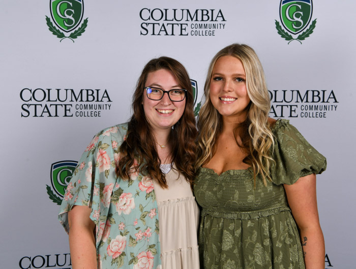 Pictured (left to right): Marshall County graduates Brianna Hudson and Laiken Zimmerle.