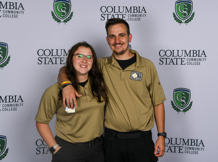 Pictured (left to right): Bedford County paramedic graduates Lindsay Melton and Trenton Tune.