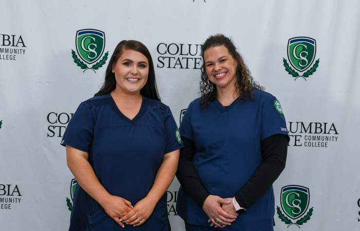 Pictured (left to right): Lawrence County graduates Katelyn Fisher and Sonya Brooks.