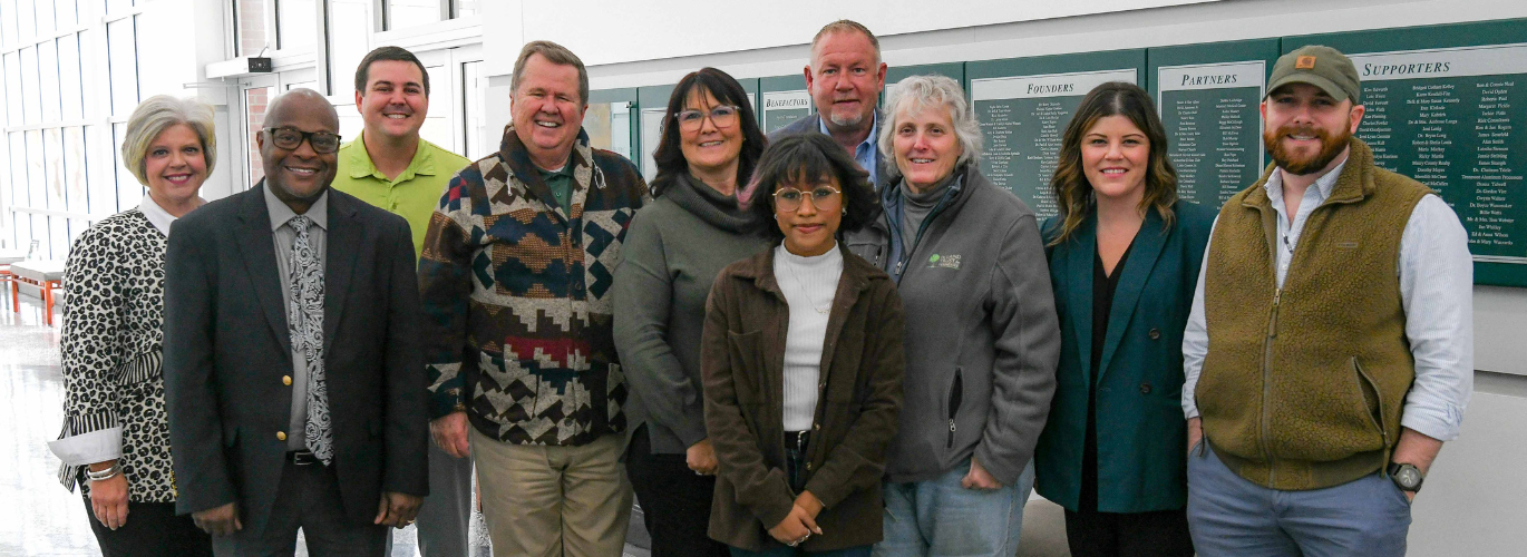 Pictured (left to right): Kara Williams, Dennis Fisher, Nick Key, Rick Graham, Bethany Lay, Valecia Puckett, Brian Grezenski, Alicia Fitts, Amanda Dunavant and Michael Parks Lawrence.