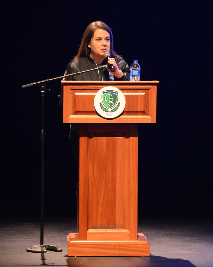 Molly Watts, NASA Jacobs Space Exploration Group MSFC education and public outreach liaison and Columbia State alumna, this year’s keynote speaker at STEM Within Reach.