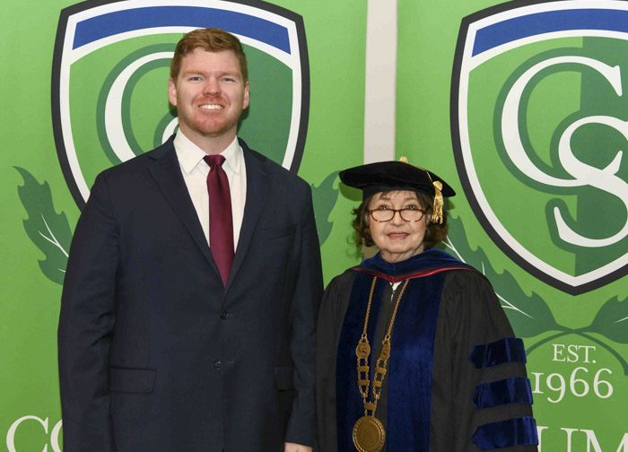 Ryan Egly and Dr. Janet F. Smith