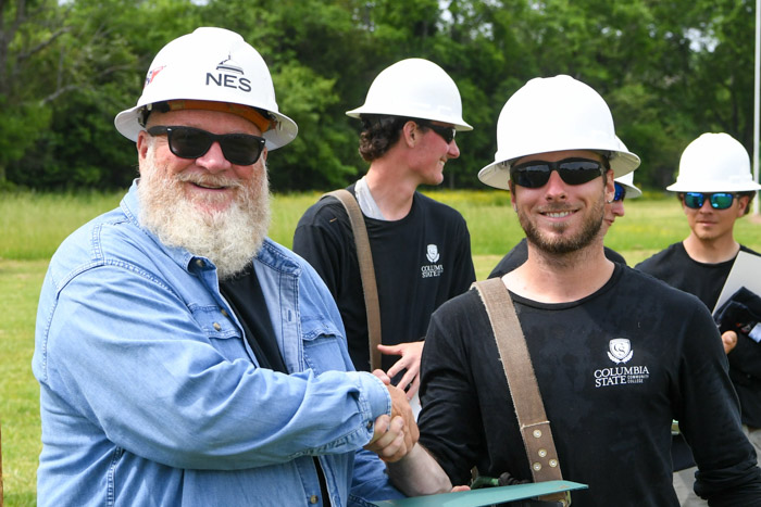 Erik Jacobson from Goodlettsville receives the Pre-Apprentice Lineworker Academy Outstanding Student Award.