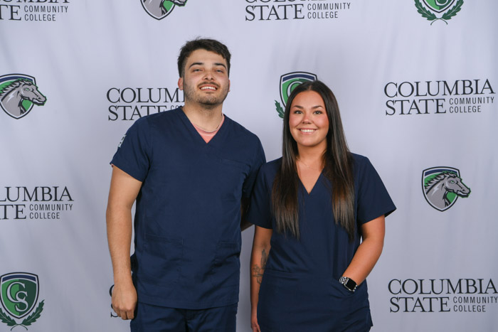 Pictured (left to right): Maury County graduates Austyn Sweeny and Savannah Vernon.