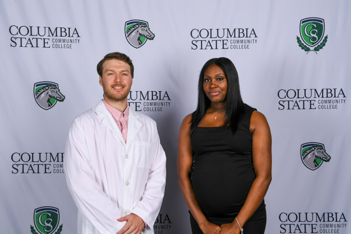 Pictured (left to right): Maury County graduates Mason Thomas and Ta’Brasia Jones.
