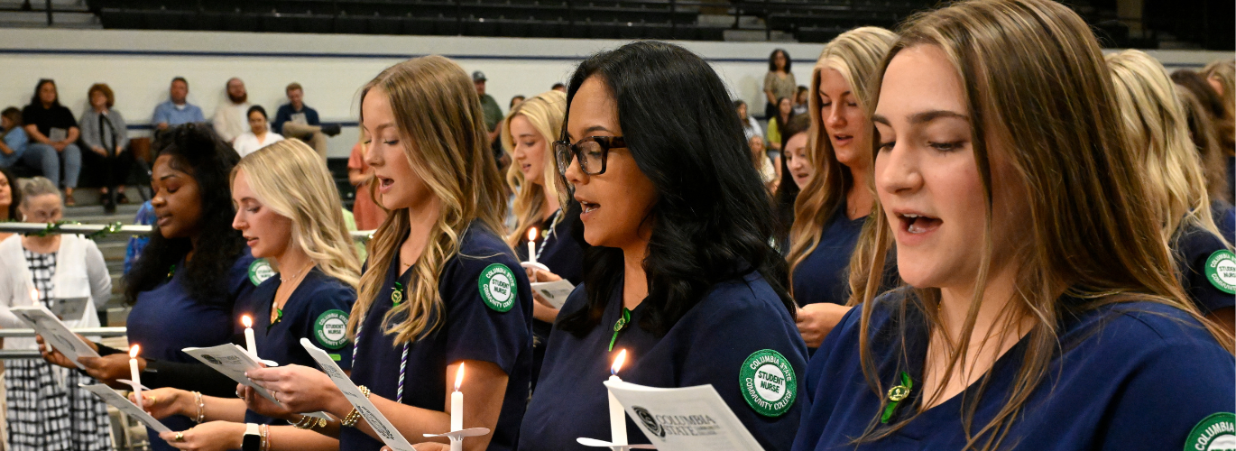 Columbia State Nursing Pinning Graduates from the Spring 2025 class