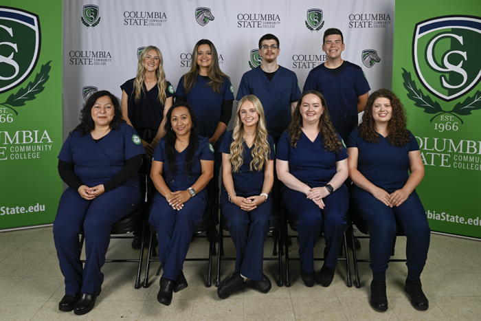 Pictured (standing, left to right) Maury County graduates Kylie Conner, Camila Cruz, Taylor Reaves and Jackson Simmons. Pictured (sitting, left to right): Cecilia Gomez, Ofelia Monforte, Caitlin Beardslee, Jenny Farmer and Laikyn LeCroy.