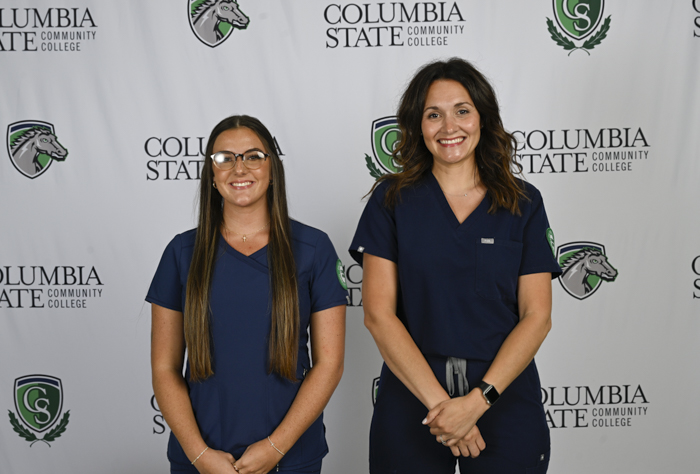 Pictured (left to right): Dickson County graduates Janna Vanderpohl and Whitney Ham.