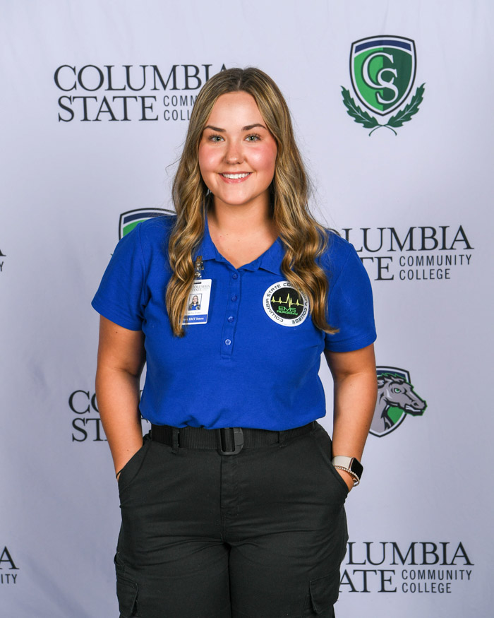 East Hickman County High School dual enrollment emergency medical technician graduate Caroline Lune.
